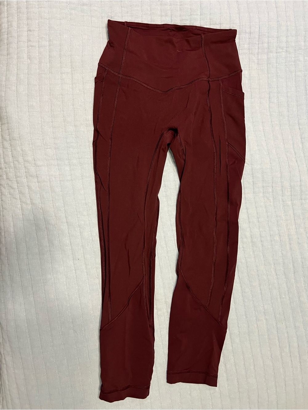 lululemon athletica Burgundy High-Rise Leggings